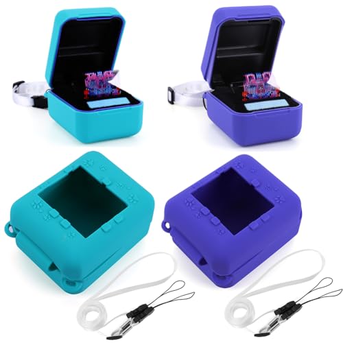 AZURAOKEY Silikon-Schutzhülle für Bitzee interaktives Spielzeug, digitale Haustier-Spielmaschine, stoßfest, schützender Aufbewahrungshalter, Anti-Drop, mit Umhängeband für Bitzee, virtuelles AZURAOKEY Silikon-Schutzhülle für Bitzee interaktives Spielzeug, digitale Haustier-Spielmaschine, stoßfest, schützender Aufbewahrungshalter, Anti-Drop, mit Umhängeband für Bitzee, virtuelles von AZURAOKEY