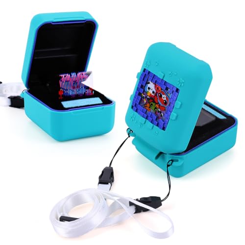 AZURAOKEY Silikonhülle for Bitzee Interactive Toy Digital Pet Game Machine, stoßfester schützender Aufbewahrungshalter Anti-Drop mit Lanyard for Bitzee Virtual Electronic Pets Zubehör von AZURAOKEY