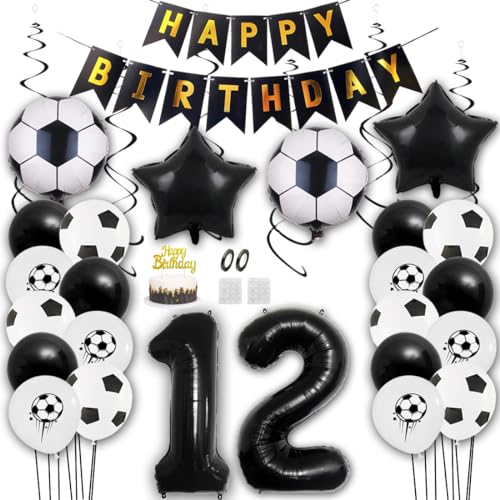 Aabellay Fußball Luftballon Set 12 Jahre Geburtstag Deko Grün Fussball Thema Party Folienballon Latexballons Alles Gute zum Geburtstags Happy Birthday Banner Tortendeko für Jungen Fußballfans Aabellay Fußball Luftballon Set 12 Jahre Geburtstag Deko Grün Fussball Thema Party Folienballon Latexballons Alles Gute zum Geburtstags Happy Birthday Banner Tortendeko für Jungen Fußballfans von Aabellay