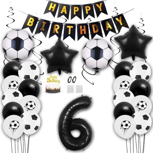 Aabellay Fußball Luftballon Set 6 Jahre Geburtstag Deko Grün Fussball Thema Party Folienballon Latexballons Alles Gute zum Geburtstags Happy Birthday Banner Tortendeko für Jungen Fußballfans Aabellay Fußball Luftballon Set 6 Jahre Geburtstag Deko Grün Fussball Thema Party Folienballon Latexballons Alles Gute zum Geburtstags Happy Birthday Banner Tortendeko für Jungen Fußballfans von Aabellay