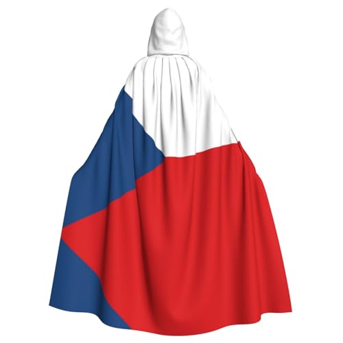 Aakdgd Flagge der Tschechischen Republik, bedruckt Halloween Erwachsene Kapuzenumhang für Kostümpartys und Themenveranstaltungen Aakdgd Flagge der Tschechischen Republik, bedruckt Halloween Erwachsene Kapuzenumhang für Kostümpartys und Themenveranstaltungen von Aakdgd