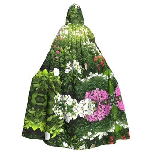 Aakdgd Gardenia Kapuzenumhang mit Blumenmotiv und Vögeln, für Erwachsene, für Kostümpartys und Themenveranstaltungen Aakdgd Gardenia Kapuzenumhang mit Blumenmotiv und Vögeln, für Erwachsene, für Kostümpartys und Themenveranstaltungen von Aakdgd