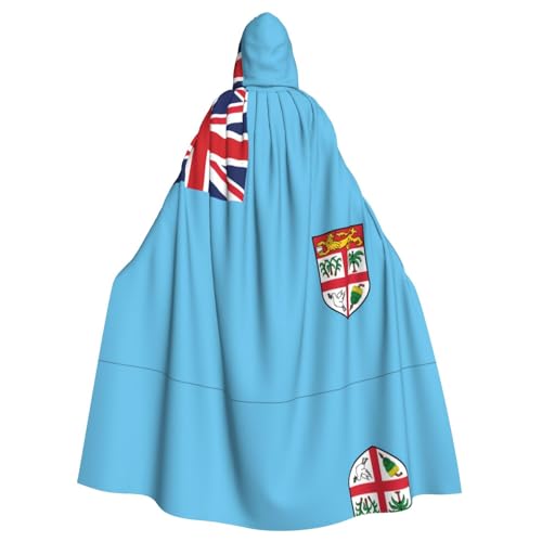 Aakdgd Kapuzenumhang mit Fidschi-Flagge, für Halloween, Erwachsene, für Kostümpartys und Themenveranstaltungen Aakdgd Kapuzenumhang mit Fidschi-Flagge, für Halloween, Erwachsene, für Kostümpartys und Themenveranstaltungen von Aakdgd