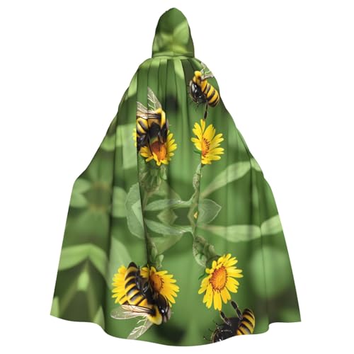 Aakdgd Kapuzenumhang mit Hummel-Aufdruck, Halloween, Erwachsene, für Kostümpartys und Themenveranstaltungen Aakdgd Kapuzenumhang mit Hummel-Aufdruck, Halloween, Erwachsene, für Kostümpartys und Themenveranstaltungen von Aakdgd