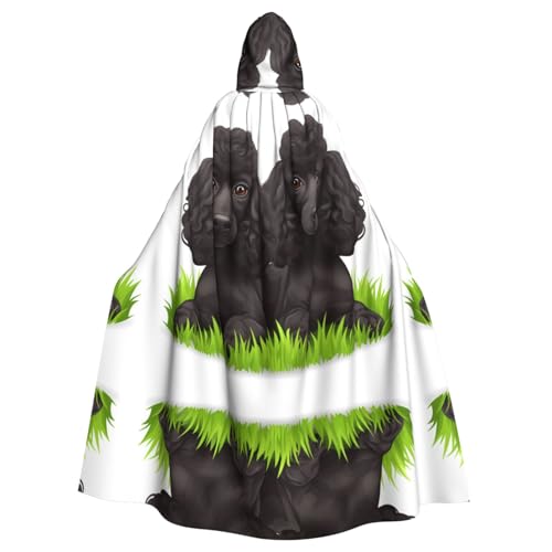 Aakdgd Kapuzenumhang mit Pudel, Hunde-Druck, Halloween, Erwachsene, für Kostümpartys und Themenveranstaltungen Aakdgd Kapuzenumhang mit Pudel, Hunde-Druck, Halloween, Erwachsene, für Kostümpartys und Themenveranstaltungen von Aakdgd
