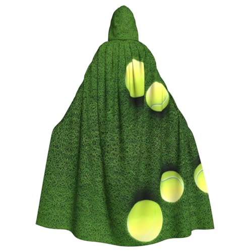 Aakdgd Kapuzenumhang mit Tennisball-Aufdruck, Halloween, Erwachsene, für Kostümpartys und Themenveranstaltungen Aakdgd Kapuzenumhang mit Tennisball-Aufdruck, Halloween, Erwachsene, für Kostümpartys und Themenveranstaltungen von Aakdgd