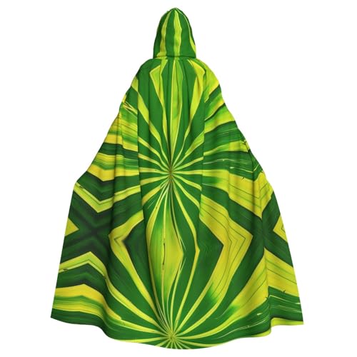 Aakdgd Kapuzenumhang mit tropischem Palmenblatt-Druck, Halloween, Erwachsene, für Kostümpartys und Themenveranstaltungen Aakdgd Kapuzenumhang mit tropischem Palmenblatt-Druck, Halloween, Erwachsene, für Kostümpartys und Themenveranstaltungen von Aakdgd