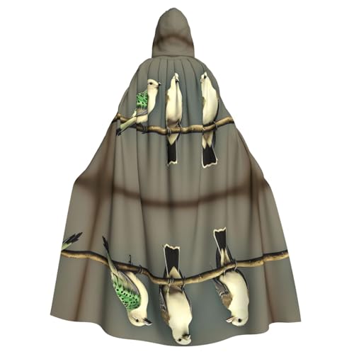 Aakdgd Kapuzenumhang mit zwei Vögeln für Halloween, Erwachsene, für Kostümpartys und Themenveranstaltungen Aakdgd Kapuzenumhang mit zwei Vögeln für Halloween, Erwachsene, für Kostümpartys und Themenveranstaltungen von Aakdgd