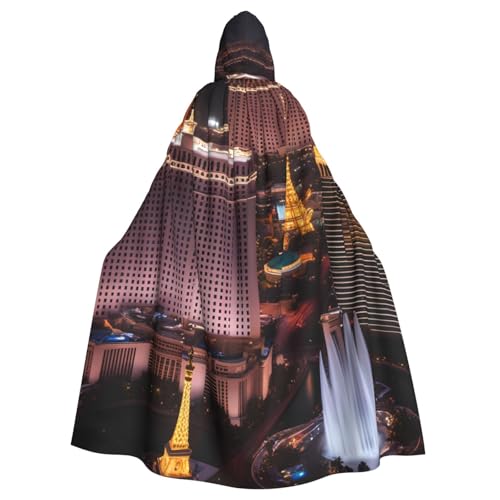 Aakdgd Las Vegas Night City Prints Halloween Erwachsene Kapuzenumhang für Kostümpartys und Themenveranstaltungen Aakdgd Las Vegas Night City Prints Halloween Erwachsene Kapuzenumhang für Kostümpartys und Themenveranstaltungen von Aakdgd