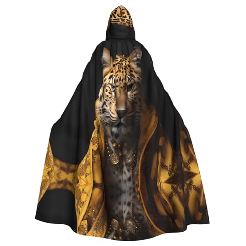 Aakdgd Leopardenmuster in Lederjacke, bedruckt für Halloween, Erwachsene, Kapuzenumhang für Kostümpartys und Themenveranstaltungen Aakdgd Leopardenmuster in Lederjacke, bedruckt für Halloween, Erwachsene, Kapuzenumhang für Kostümpartys und Themenveranstaltungen von Aakdgd