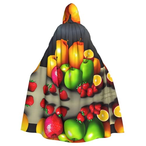 Aakdgd Obstbild-Drucke Halloween Erwachsene Kapuzenumhang für Kostümpartys und Themenveranstaltungen Aakdgd Obstbild-Drucke Halloween Erwachsene Kapuzenumhang für Kostümpartys und Themenveranstaltungen von Aakdgd