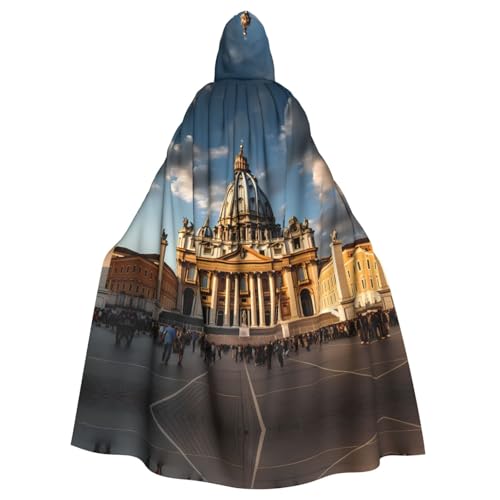 Aakdgd Petersdom Druck Halloween Erwachsene Kapuzenumhang für Kostümpartys und Themenveranstaltungen Aakdgd Petersdom Druck Halloween Erwachsene Kapuzenumhang für Kostümpartys und Themenveranstaltungen von Aakdgd