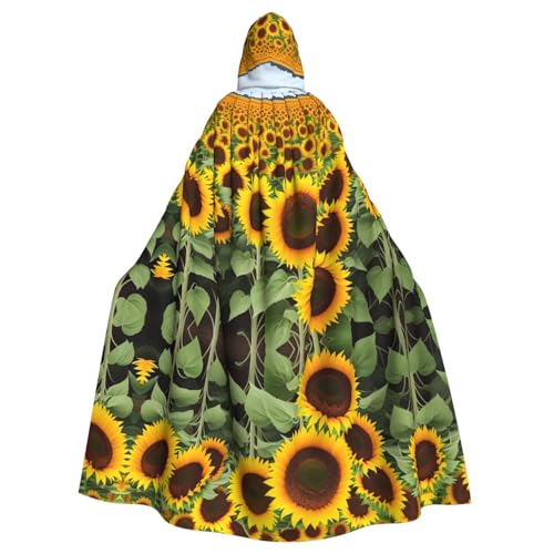 Aakdgd Sonnenblumen-Druck, Halloween-Umhang mit Kapuze, für Kostümpartys und Themenveranstaltungen Aakdgd Sonnenblumen-Druck, Halloween-Umhang mit Kapuze, für Kostümpartys und Themenveranstaltungen von Aakdgd