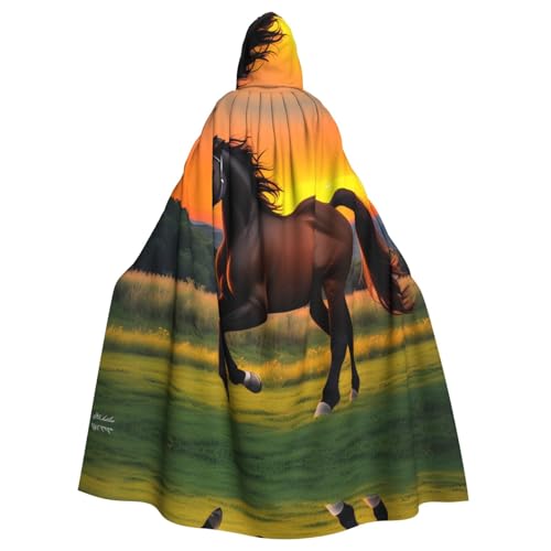 Aakdgd The Sunset Stallion Prints Halloween Adult Hooded Cloak for Costume Parties and Theme Events Aakdgd The Sunset Stallion Prints Halloween Adult Hooded Cloak for Costume Parties and Theme Events von Aakdgd