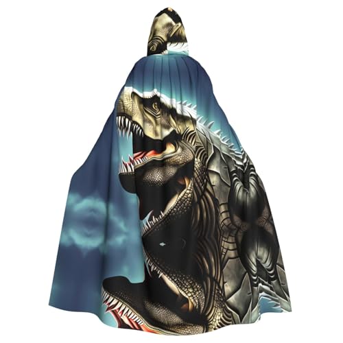Aakdgd Tyrannosaurus Rex, Kapuzenumhang für Halloween, Erwachsene, für Kostümpartys und Themenveranstaltungen von Aakdgd