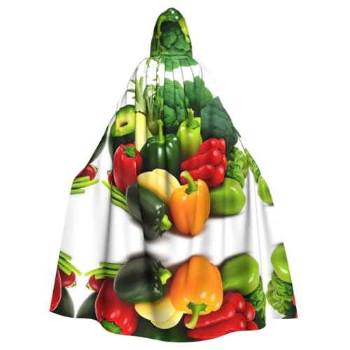 Aakdgd Umhang mit Kapuze und Gemüse und Früchten, Halloween, Erwachsene, für Kostümpartys und Themenveranstaltungen Aakdgd Umhang mit Kapuze und Gemüse und Früchten, Halloween, Erwachsene, für Kostümpartys und Themenveranstaltungen von Aakdgd