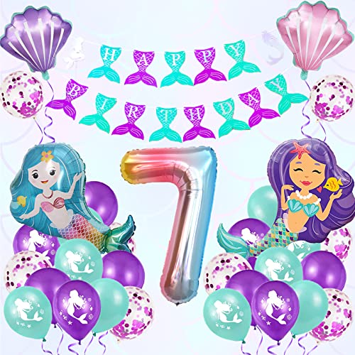 Aapxi Meerjungfrau Geburtstag Deko Luftballons,7 Jahre Alt Kindergeburtstag Deko Luftballon,Mädchen Geburtstag Deko XXL Regenbogen Zahlen Folienballon,Happy Birthday Girlande Aapxi Meerjungfrau Geburtstag Deko Luftballons,7 Jahre Alt Kindergeburtstag Deko Luftballon,Mädchen Geburtstag Deko XXL Regenbogen Zahlen Folienballon,Happy Birthday Girlande von Aapxi