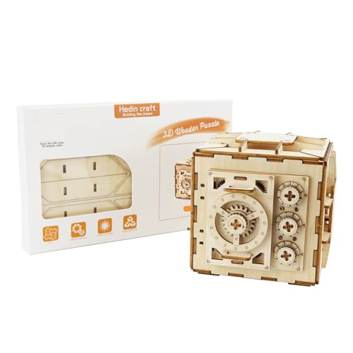Aartner 3D Puzzlebox Cluebox, Codebox Rätsel Erwachsene, Rätsel Geschenkbox, 3D Holzpuzzle - Sequenzielle Geldgeschenk Puzzlebox - IQ PuzzleCluebox - Denkspiele Aartner 3D Puzzlebox Cluebox, Codebox Rätsel Erwachsene, Rätsel Geschenkbox, 3D Holzpuzzle - Sequenzielle Geldgeschenk Puzzlebox - IQ PuzzleCluebox - Denkspiele von Aartner