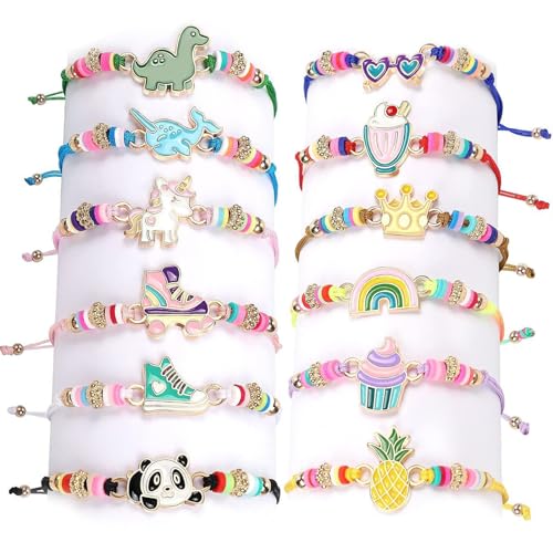 12 Stück Armband Kinder, Armband Mädchen, Freundschaftsarmbänder Kinder, Bunte Kinderarmbänder, Verstellbares Cartoon-Schmuckarmband Für Kinder, Perfekt Für Feiertagsfeiern, Geburtstagsgeschenke 12 Stück Armband Kinder, Armband Mädchen, Freundschaftsarmbänder Kinder, Bunte Kinderarmbänder, Verstellbares Cartoon-Schmuckarmband Für Kinder, Perfekt Für Feiertagsfeiern, Geburtstagsgeschenke von Aatpuss