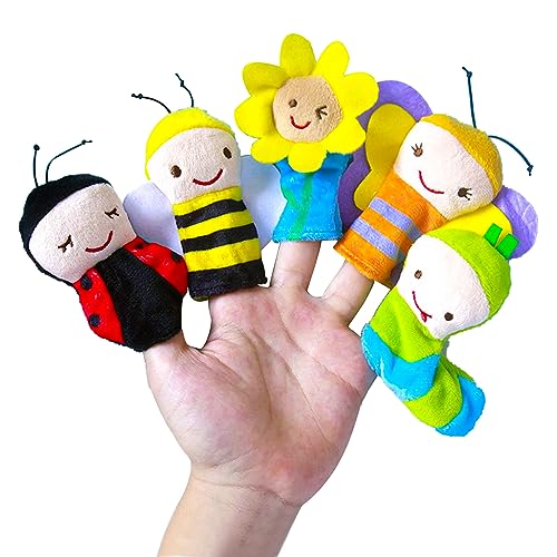 Aatpuss Fingerpuppen, kleine Fingerpuppe, fingerpuppen für Kinder, Fingerplüschtier, 5 Gratisgeschenke für Kindergeburtstage Gastgeschenke und Eier für Kinder zu Ostern und Weihnachten von Aatpuss