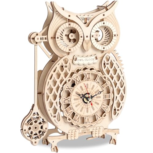 3D Holzpuzzle, Eule Uhr, Mechanische Modellbausätze für Erwachsene zum Bauen, Machen Sie Ihr eigenes Woodcraft Kit, DIY Montage Spielzeug, Holzuhr Pendel Puzzle, Geschenk für Geburtstag Vatertag 3D Holzpuzzle, Eule Uhr, Mechanische Modellbausätze für Erwachsene zum Bauen, Machen Sie Ihr eigenes Woodcraft Kit, DIY Montage Spielzeug, Holzuhr Pendel Puzzle, Geschenk für Geburtstag Vatertag von Aayahakawa