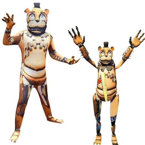 Aayahakawa Fnaf Horrorspiel Cosplay einteiliges Kostüm Kollektion Cosplay Kostüm Halloween Bühnenanzug (C,130) von Aayahakawa
