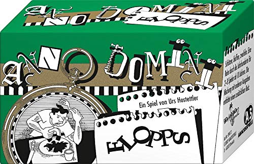 ABACUSSPIELE 09012 - Anno Domini - Flopps, Kartenspiel - schätzen - bluffen - zweifeln, Yellow von ABACUSSPIELE