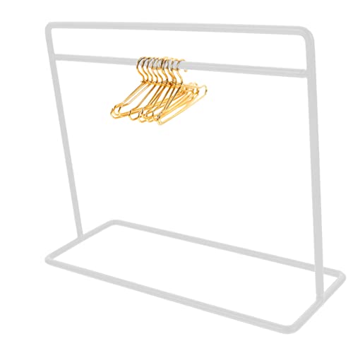 1 Satz Doll Kleiderbügel Teiliges Puppen Outfit Regal aus Kleiderbügel und Kleiderständer für Puppenhaus Dekoration und Aufbewahrung von Abaodam
