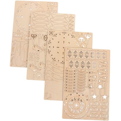 1 Satz Holzpuzzle Karussell Modellspielzeug DIY Puzzle für Kreatives Lernspielzeug Geduld Praktischen Fähigkeiten und Vorstellungskraft für Bastelprojekte und Dekoration von Abaodam