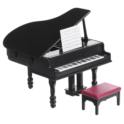 1 Satz Klavier mit Hocker Puppenhaus Dekoration Musikinstrument Modell Kreatives Zubehör für Miniaturszenen Langlebig und Realistisch Gestaltet 1 Satz Klavier mit Hocker Puppenhaus Dekoration Musikinstrument Modell Kreatives Zubehör für Miniaturszenen Langlebig und Realistisch Gestaltet von Abaodam