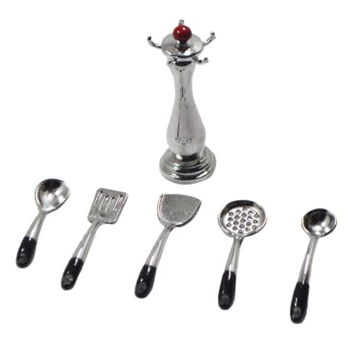 1 Satz Küchengeräte Set aus Robustem Legierungs Küchenzubehör für Puppenhaus Dekorative Utensilien für Puppenhaus Zubehör und DIY Projekte 1 Satz Küchengeräte Set aus Robustem Legierungs Küchenzubehör für Puppenhaus Dekorative Utensilien für Puppenhaus Zubehör und DIY Projekte von Abaodam