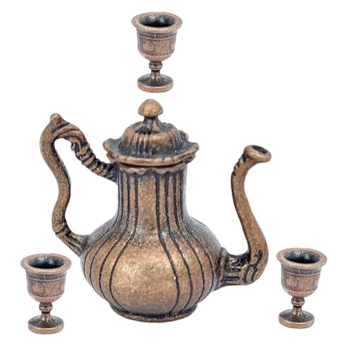 1 Satz Mini- Teekessel Mini-Wasserkocher Puppenhausminiaturen Mini-Puppenhauszubehör Dekorationszubehör für Puppenhäuser Teezubehör Mini-Teetassen Legierung Kaffee 1 Satz Mini- Teekessel Mini-Wasserkocher Puppenhausminiaturen Mini-Puppenhauszubehör Dekorationszubehör für Puppenhäuser Teezubehör Mini-Teetassen Legierung Kaffee von Abaodam