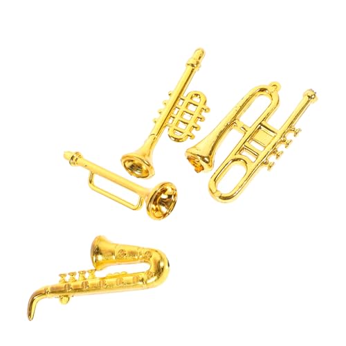1 Satz Musikinstrumente Teiliges Dekorationsset für Puppenhäuser Vintage Design Realistische Nachbildung für Miniaturlandschaften und Sammlungen 1 Satz Musikinstrumente Teiliges Dekorationsset für Puppenhäuser Vintage Design Realistische Nachbildung für Miniaturlandschaften und Sammlungen von Abaodam