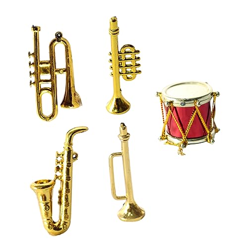 1 Satz Saxophon Modell Dekoratives Mini Instrument für Puppenhaus für Rustikale und Moderne Wohnstile mit Verarbeitung und Lebendiger Farbgestaltung 1 Satz Saxophon Modell Dekoratives Mini Instrument für Puppenhaus für Rustikale und Moderne Wohnstile mit Verarbeitung und Lebendiger Farbgestaltung von Abaodam