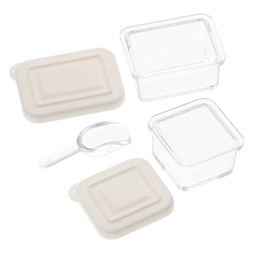 1 Satz Transparenter Bento Boxen für Puppenhäuser Realistische Nachbildung von Lunchboxen für Szenen Perfektes Zubehör für Kreative Arrangements 1 Satz Transparenter Bento Boxen für Puppenhäuser Realistische Nachbildung von Lunchboxen für Szenen Perfektes Zubehör für Kreative Arrangements von Abaodam