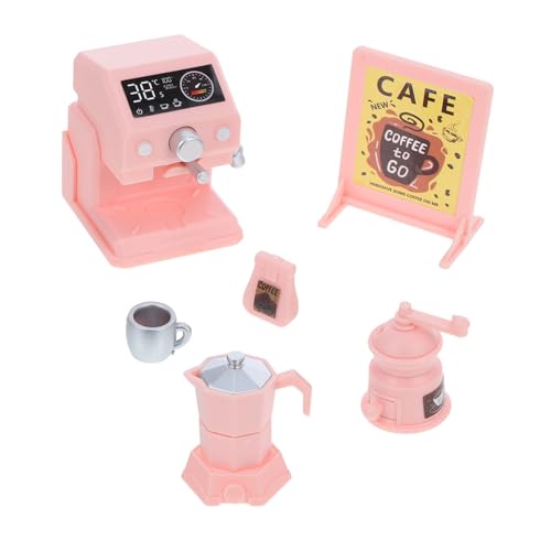 1 Set Kinderspielzeug-kaffeemaschine, Miniatur-küchengeräte-zubehör Für Rollenspiele, Realistisches Design Für Puppenhaus Und Rollenspiele von Abaodam
