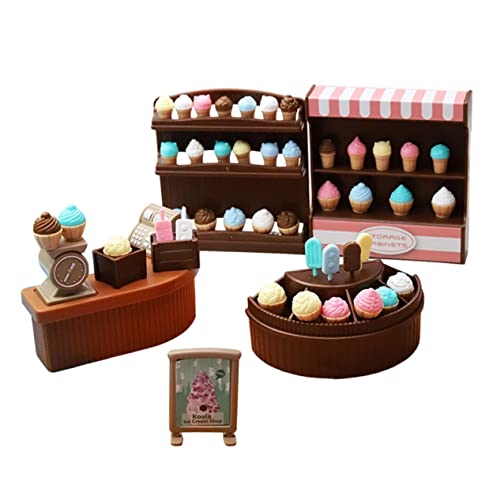 Abaodam Puppenhaus-eisdielen-Requisiten – Mini-eisdielen-Spielzeug Für Kinder – Zartes Miniatur-spielzeugset Mit Langlebigem Material Abaodam Puppenhaus-eisdielen-Requisiten – Mini-eisdielen-Spielzeug Für Kinder – Zartes Miniatur-spielzeugset Mit Langlebigem Material von Abaodam