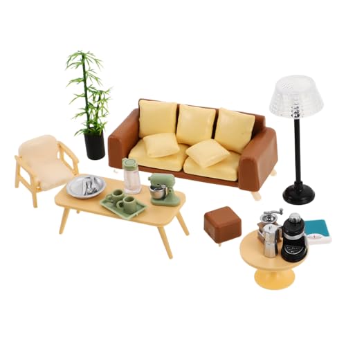 1 Set Miniatur-Puppenhaus-Möbel, realistisches Sofa, Couchtisch, Zubehör für Rollenspiele, DIY-Dekoration und Fotografie-Requisiten, aufwendige Details, zuverlässig 1 Set Miniatur-Puppenhaus-Möbel, realistisches Sofa, Couchtisch, Zubehör für Rollenspiele, DIY-Dekoration und Fotografie-Requisiten, aufwendige Details, zuverlässig von Abaodam