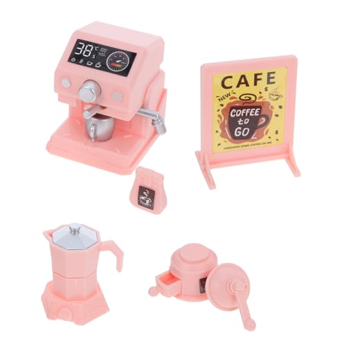 1 Set Spielzeug-kaffeemaschine Für Kinder, Miniatur, Realistisches Küchengerät, Zubehör, Rollenspiel, Kleinkind-Kaffee-spielset Für Mädchen Und Jungen von Abaodam