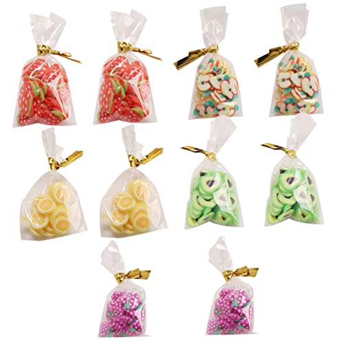 10 Stück Lebensmittel Modellset Teiliges Süßes Dekorationsspielzeug für Puppenhäuser Realistische Simulation von Bonbons und Snacks für DIY Szenen von Abaodam