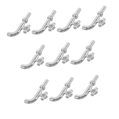10-teiliges Miniatur-Wasserhahn-Ornament-Set: Badezimmer- Und Küchenzubehör Für Puppenhäuser – Simulation Künstlicher Wasserhähne Für Kreatives Spielen von Abaodam
