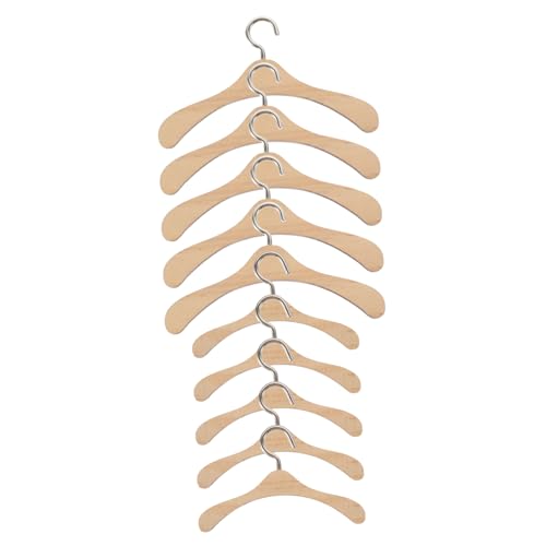 10Stücke Mini Puppen Kleiderbügel aus Holz für Puppenkleidung Einfaches Aufhängen Zubehör für Puppenmöbel und Organisation 10Stücke Mini Puppen Kleiderbügel aus Holz für Puppenkleidung Einfaches Aufhängen Zubehör für Puppenmöbel und Organisation von Abaodam