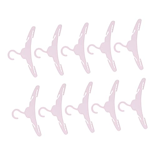 10Stücke Mini Puppen Kleiderbügel aus Kunststoff Aufbewahrung für Puppen Outfits für Organisation Ihrer Puppenkleidung 10Stücke Mini Puppen Kleiderbügel aus Kunststoff Aufbewahrung für Puppen Outfits für Organisation Ihrer Puppenkleidung von Abaodam