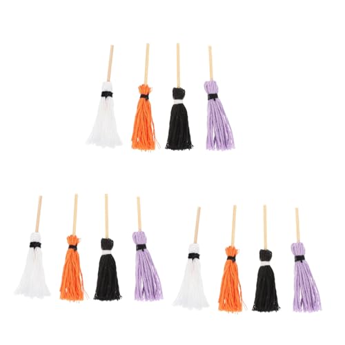 12 x Mop-Ornamente für Puppenhaus, Halloween, Miniaturen, Mikro-Landschaftsdekoration, realistisches Reinigungswerkzeug, Zubehör für Zimmer und Wohnräume 12 x Mop-Ornamente für Puppenhaus, Halloween, Miniaturen, Mikro-Landschaftsdekoration, realistisches Reinigungswerkzeug, Zubehör für Zimmer und Wohnräume von Abaodam