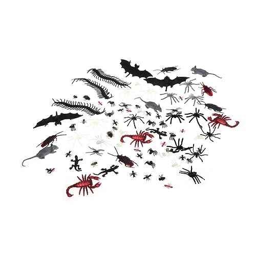 150 Stück Halloween sortierte gefälschte Käfer Streich Insekten Fledermäuse für Party-Dekorationen, realistisch, gruselig für Halloween-Partygeschenke und lustiges Trick-Zubehör 150 Stück Halloween sortierte gefälschte Käfer Streich Insekten Fledermäuse für Party-Dekorationen, realistisch, gruselig für Halloween-Partygeschenke und lustiges Trick-Zubehör von Abaodam