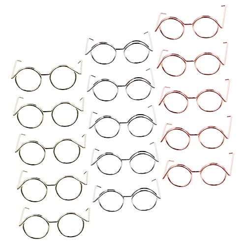 Abaodam 15stücke Teiliges Puppenbrillen-Set Aus Metall Mit Draht-Rand Eyewear Für Puppen Brillen Roségold Silber Und Gold Für Kostüme Und Kreative Bastelprojekte Abaodam 15stücke Teiliges Puppenbrillen-Set Aus Metall Mit Draht-Rand Eyewear Für Puppen Brillen Roségold Silber Und Gold Für Kostüme Und Kreative Bastelprojekte von Abaodam