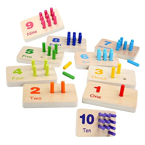 1Satz Holz Montessori für Steckspiel Sensorisches Konzentration und Hand Augen Koordination für Jungen und Ab Jahr 1Satz Holz Montessori für Steckspiel Sensorisches Konzentration und Hand Augen Koordination für Jungen und Ab Jahr von Abaodam