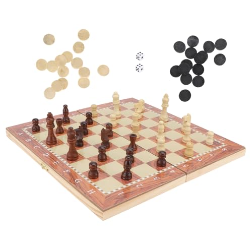 1Satz Holz Schachspiel Interaktives Lernspielzeug für Tragbar und Leicht Fördert und Logisches für Reisen 1Satz Holz Schachspiel Interaktives Lernspielzeug für Tragbar und Leicht Fördert und Logisches für Reisen von Abaodam