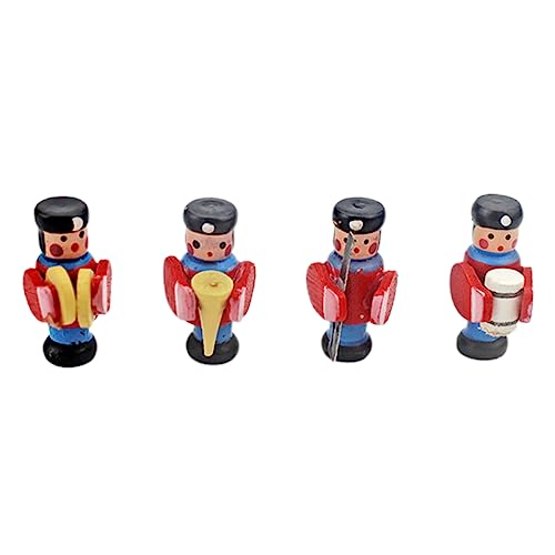 1Satz Mini Schlagzeuger Modell Holzspielzeug für Puppenhaus Dekoration Accessoires für Mini Realistische Details und Langlebige Materialien von Abaodam