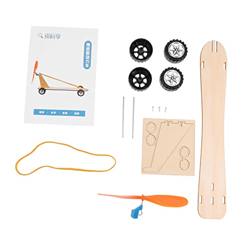 1Satz Windkraftauto Pädagogisches DIY für Handwerk Puzzle Kreativität für Spannende Experimente und Spiele von Abaodam